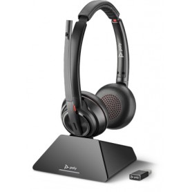 POLY 8220 UC Auricolare Wireless A Padiglione Ufficio Nero (209214-02)