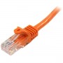 StarTech.com Cavo di Rete da 50cm Arancio Cat5e Ethernet RJ45 Antigroviglio (45PAT50CMOR)