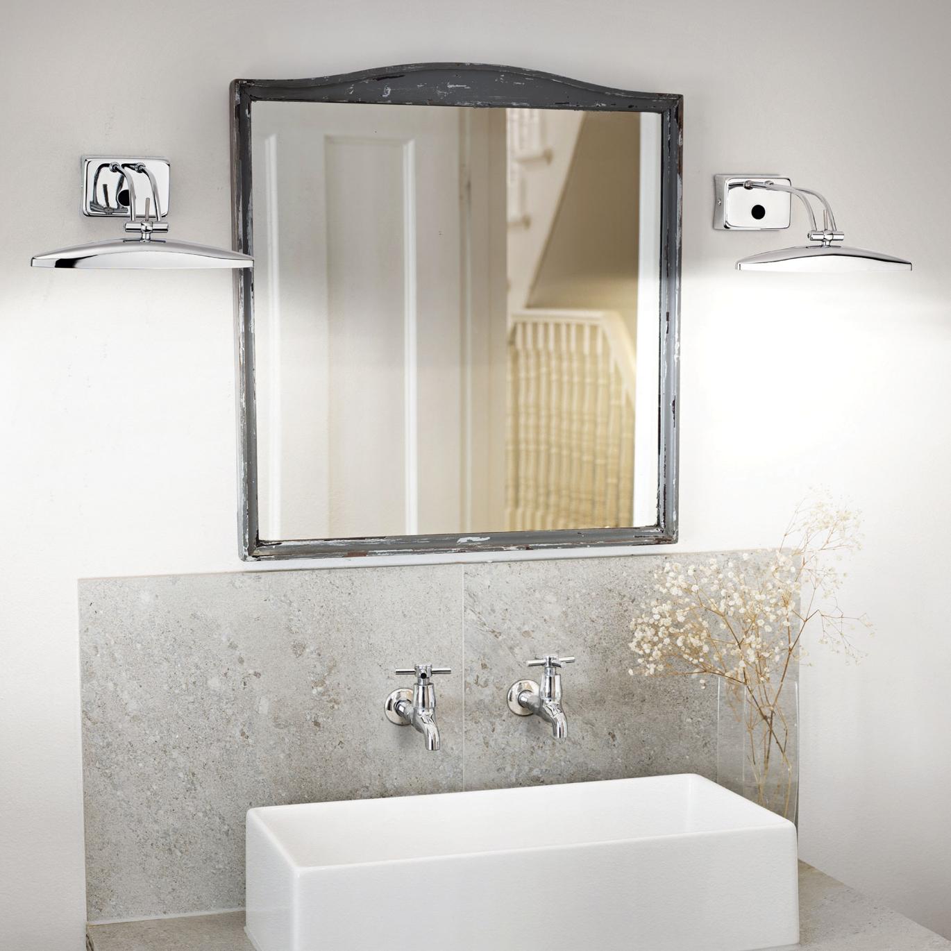 Zidna svjetiljka Mirror20 AP2 za kupaonicu – krom