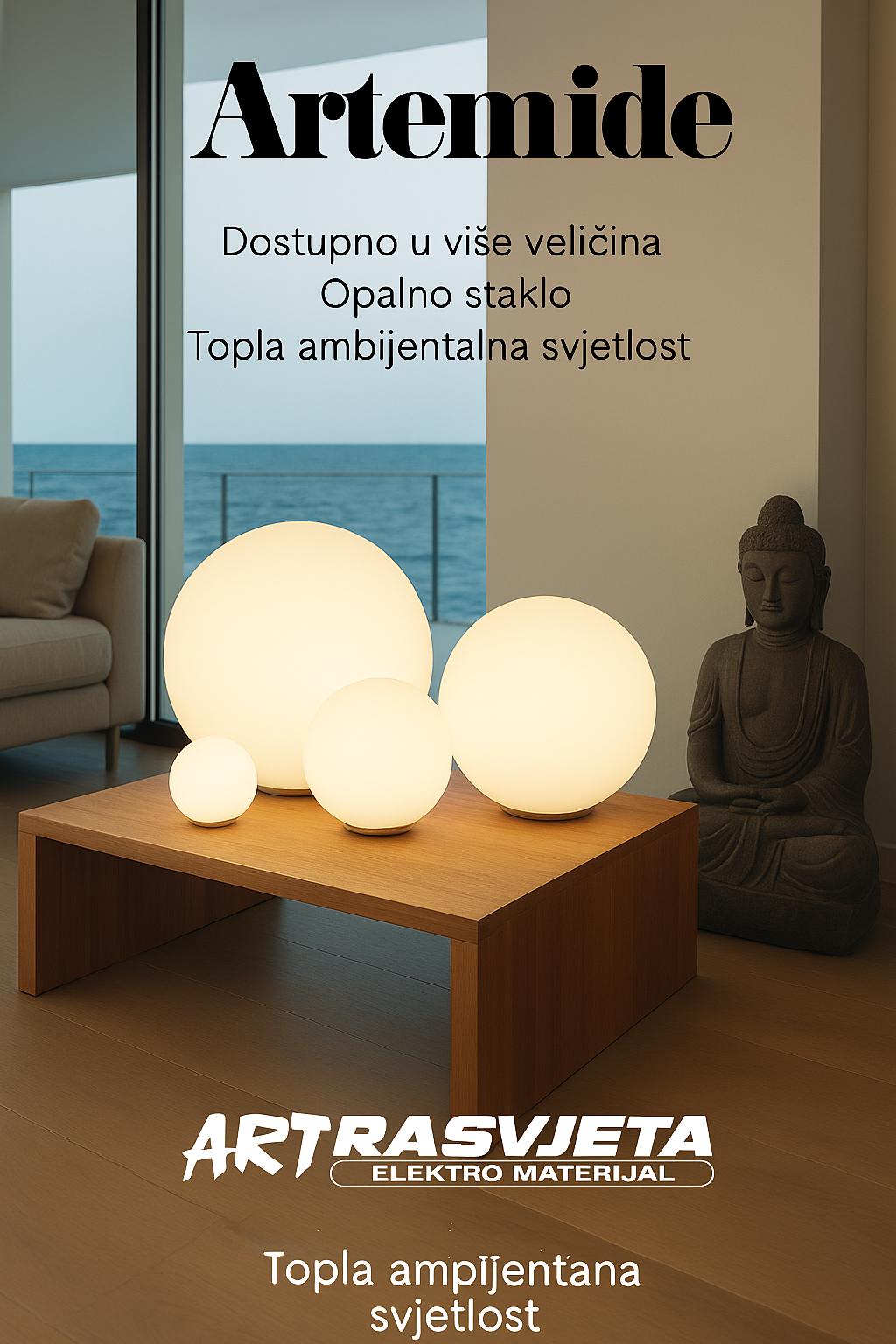 Artemide Dioscuri bezvremenska stolna svjetiljka