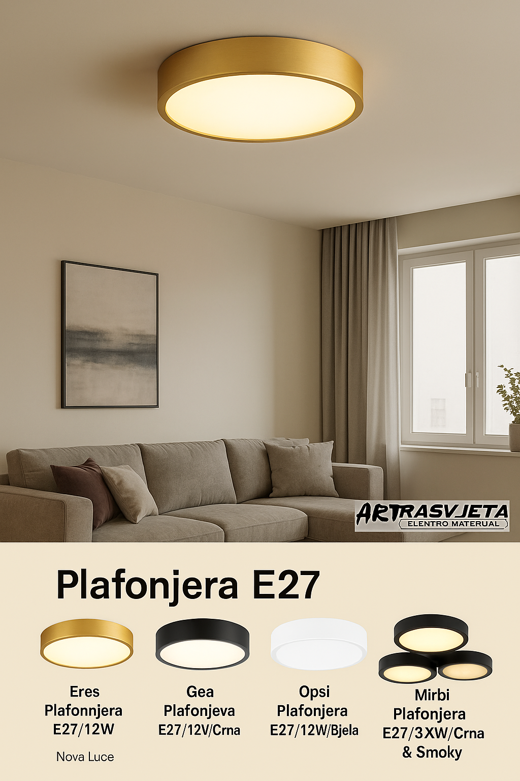 Kako odabrati pravu plafonjeru s E27 grlom