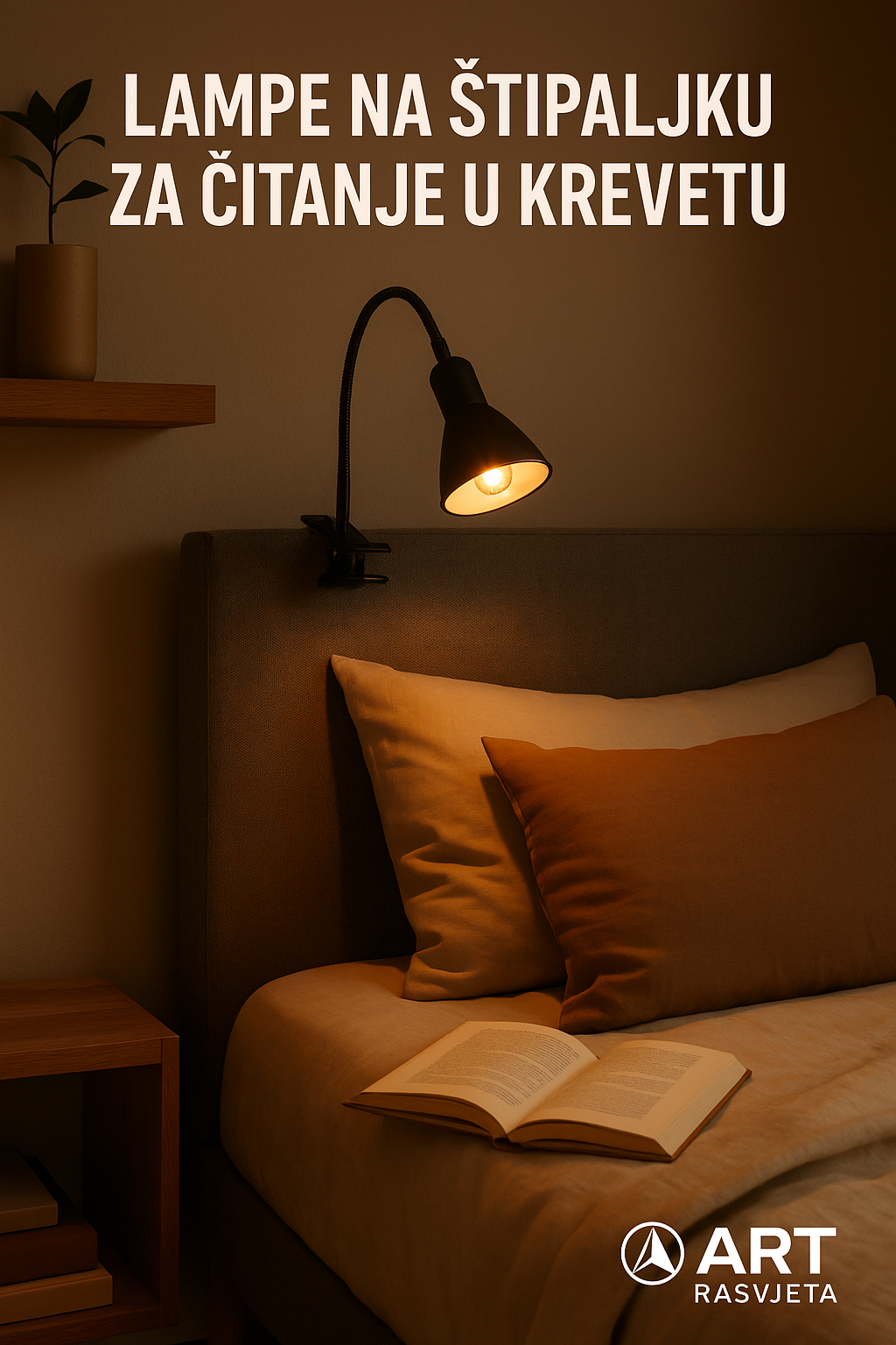 Lampe na štipaljku za čitanje u krevetu