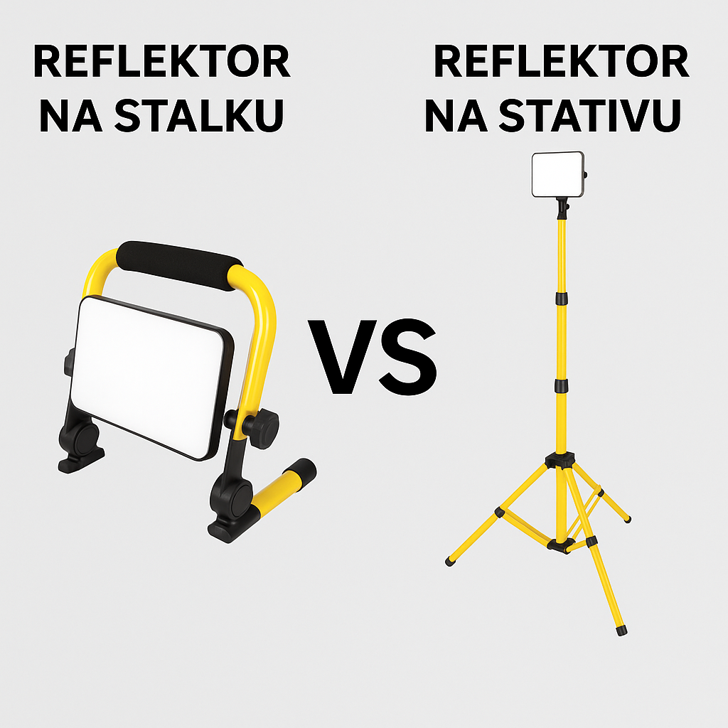 Razlike između LED reflektora na stalku i na stativu