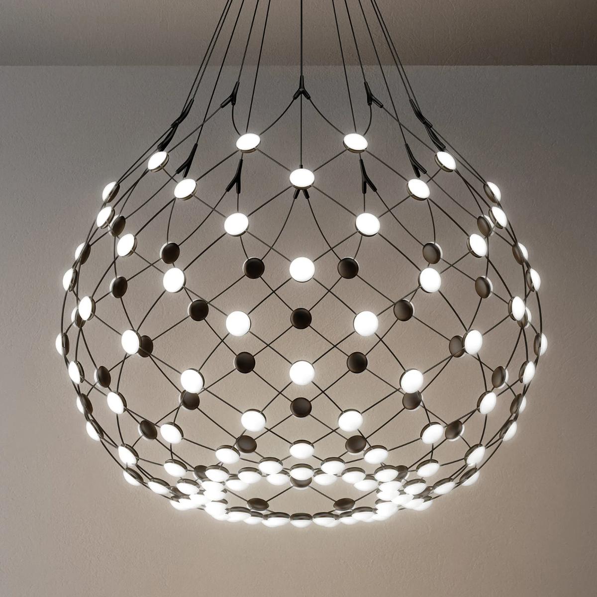 Luceplan Mesh LED viseća svjetiljka, promjer 80cm, 2m