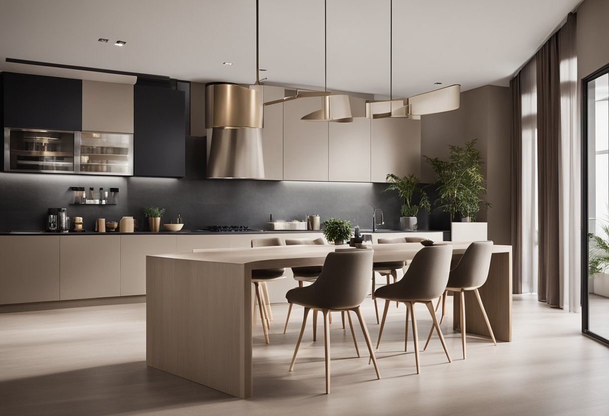Ideal Lux KALI stolna svjetiljka u neutralnom interijeru