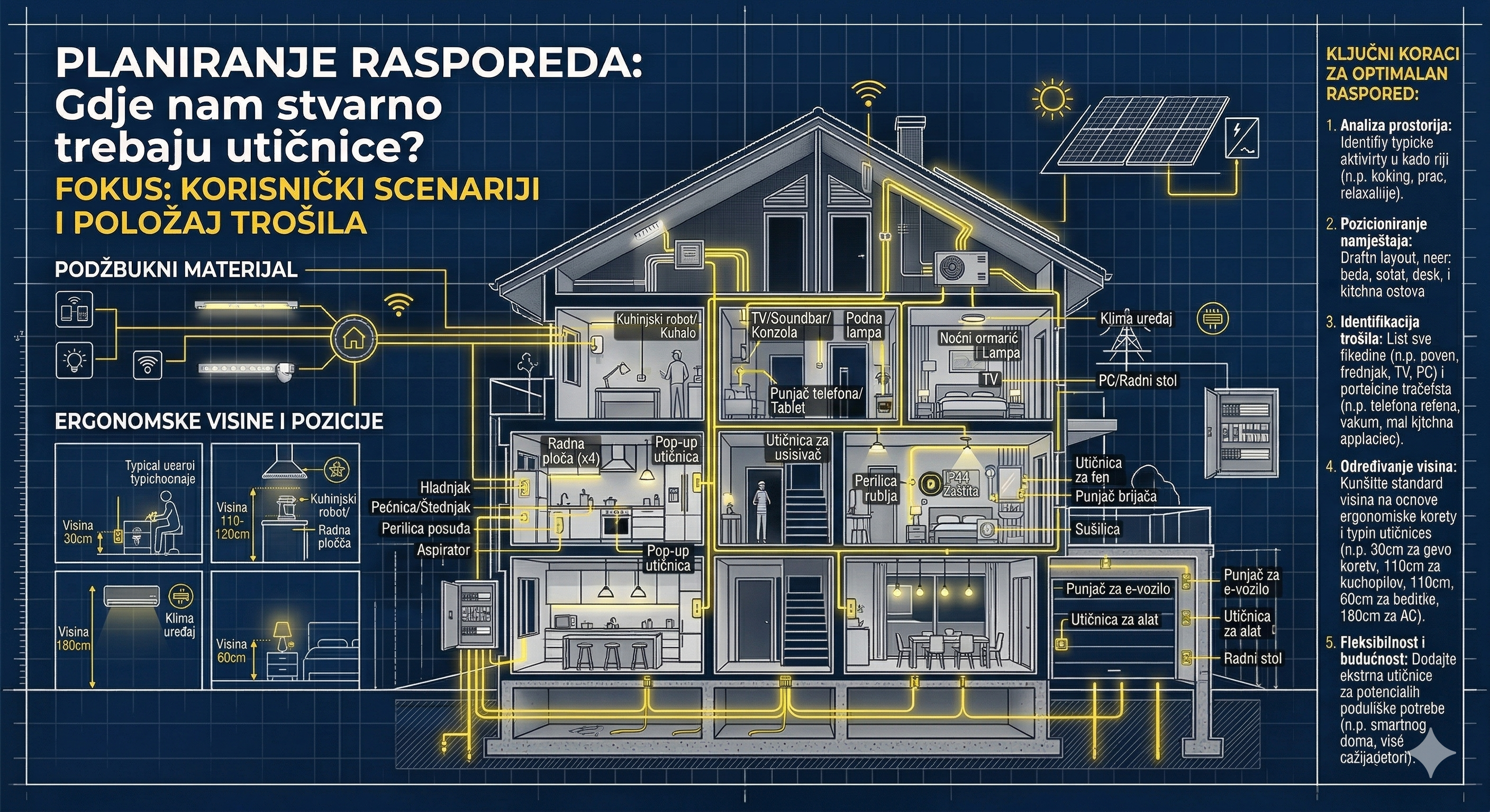 Planiranje rasporeda: Gdje nam stvarno trebaju utičnice?