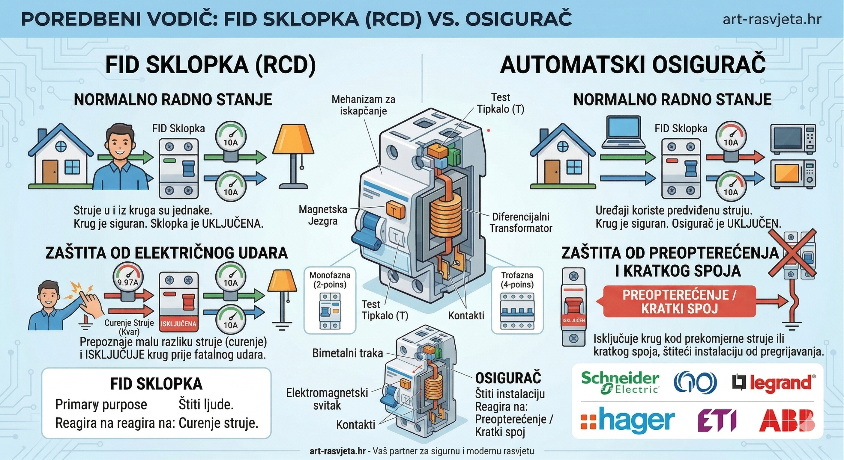 Razlika između FID sklopke i osigurača