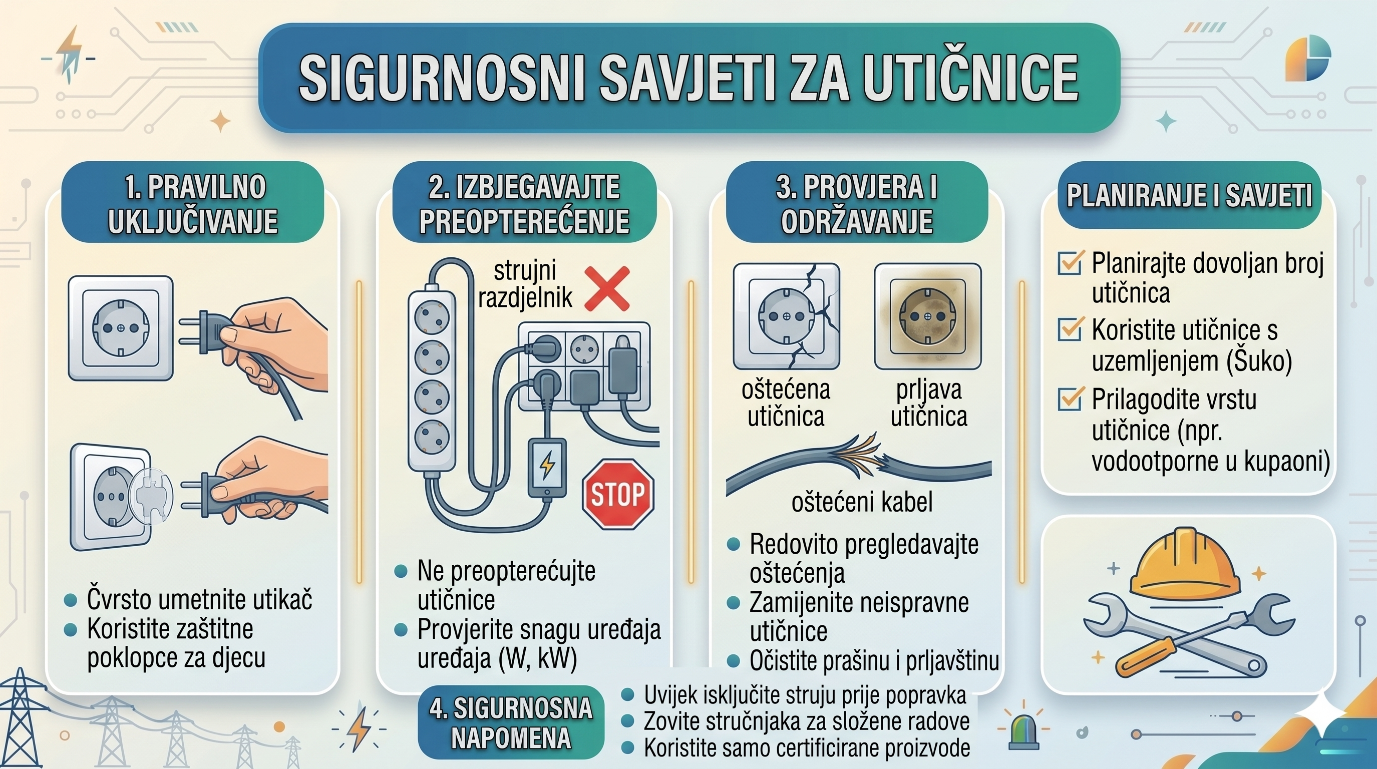 sigurnosni savjeti za utičnice