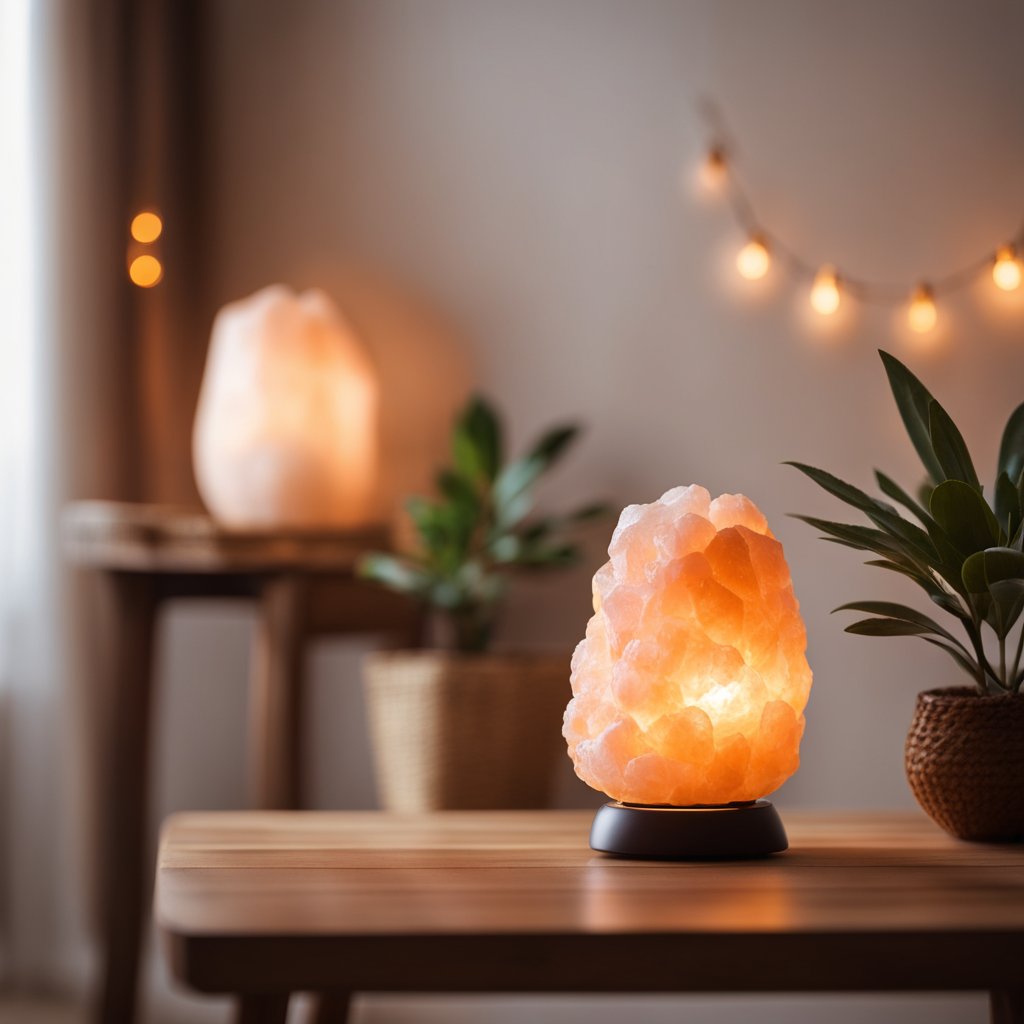 Stolna lampa od himalajske soli