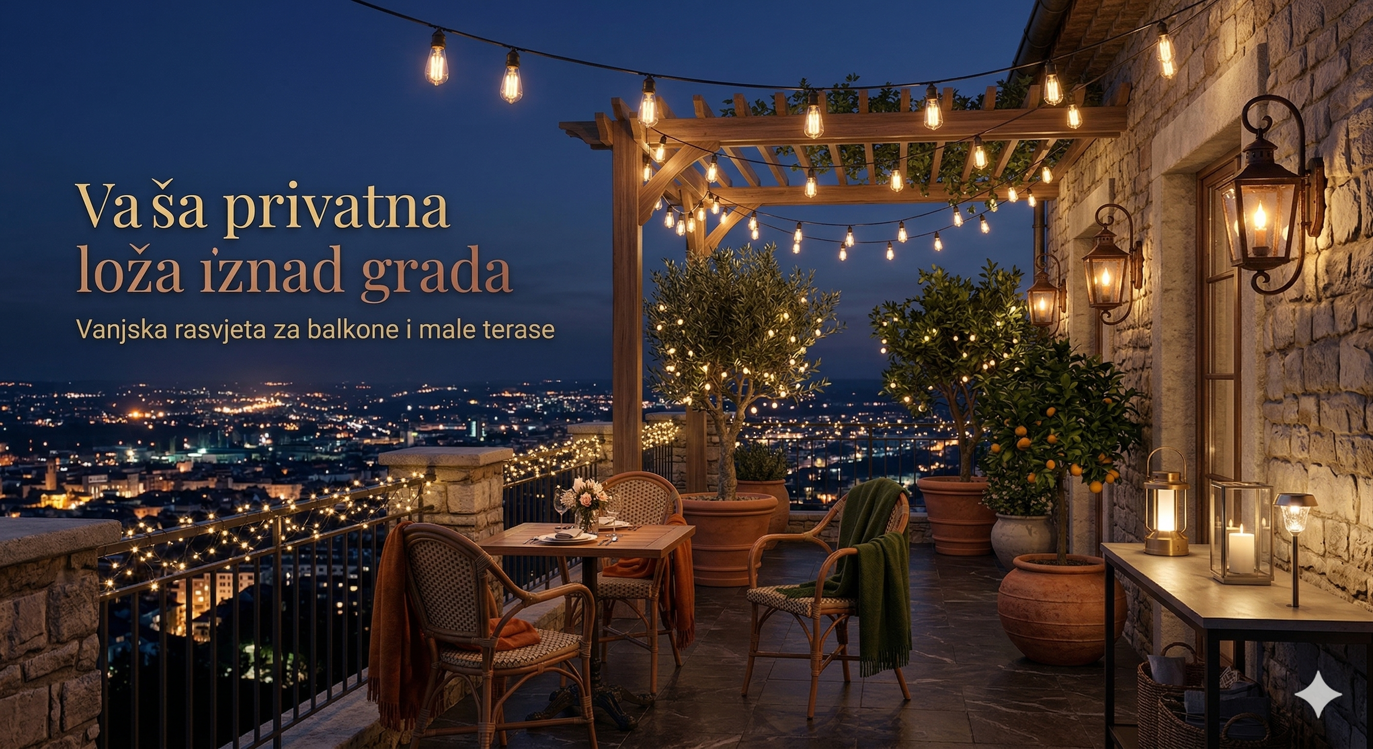 Vaša privatna loža iznad grada
