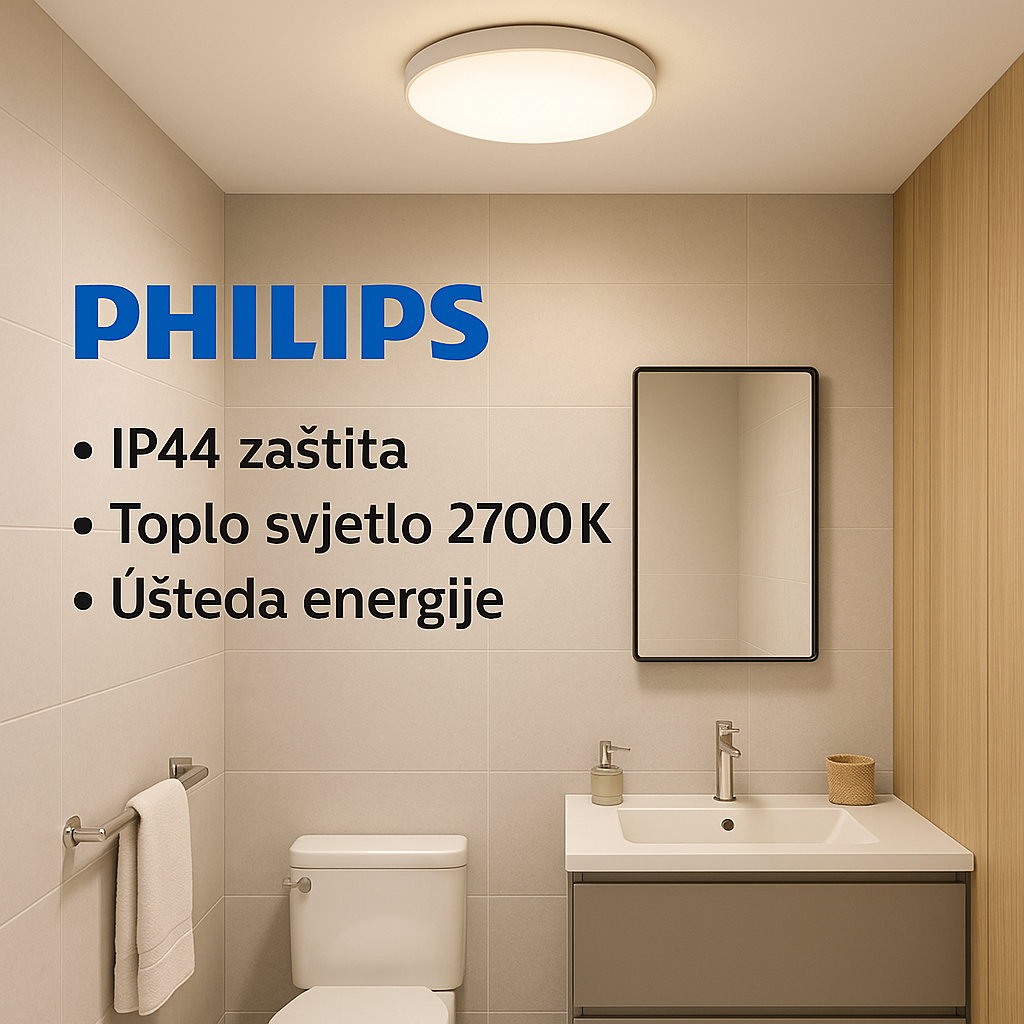 Vlažno-otporna Doris CL257 IP44 stropna lampa