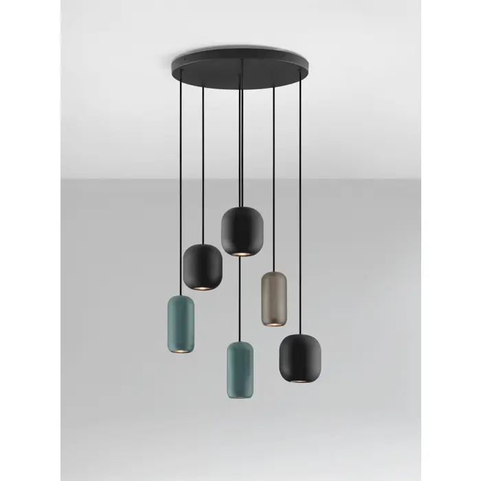 marlin-visilica-crnasmedazelena-gu10-6x10w-ip20-47111-02231145.webp